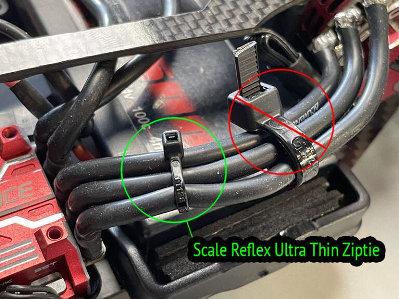 Ultra Thin Micro Zip Ties (50pc)