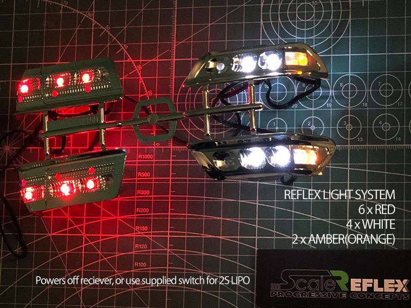 3mm Lights White (12 LED) 6 Red, 4 White, 2 Amber
