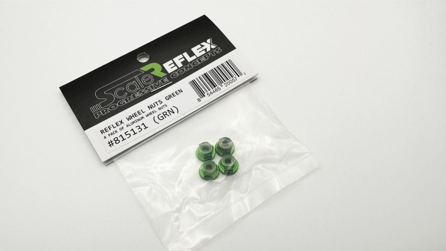 Wheel Nuts Green 4 Pack