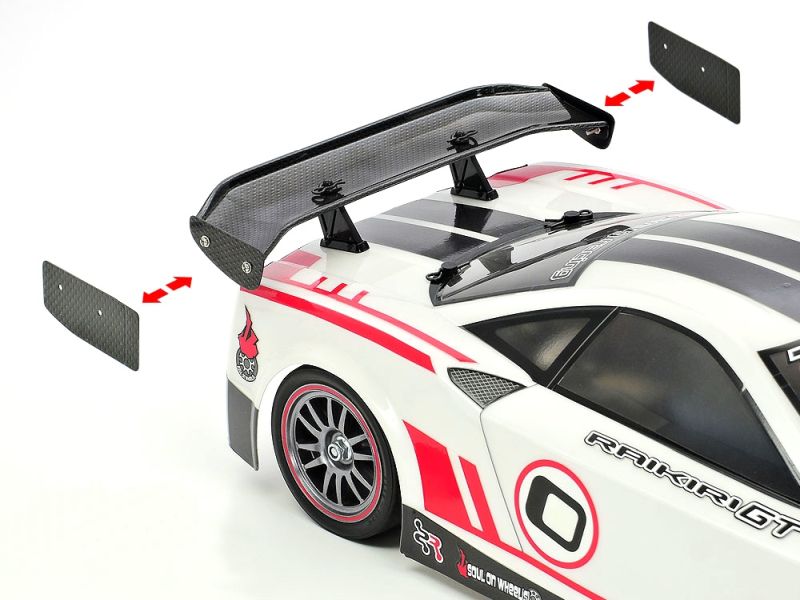 RC Racing Wing Set 3, Carbon Pattern