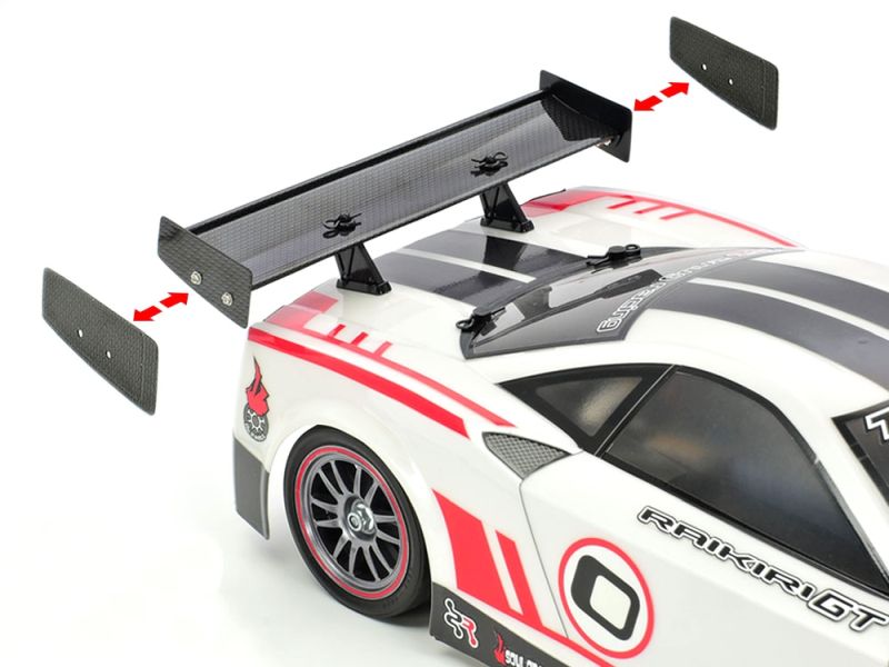 RC Racing Wing Set 3, Carbon Pattern