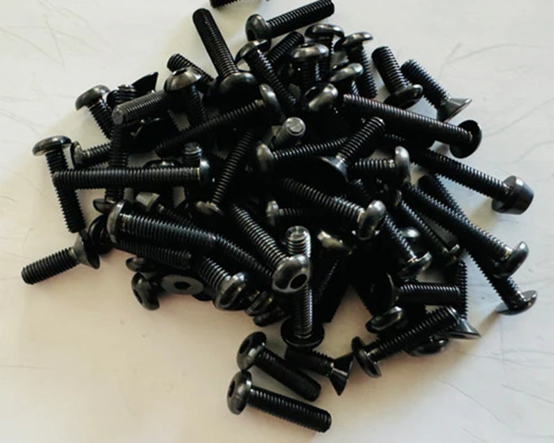 Team Associated B7 HyperLite Ti Upper Screw Kit (Black)