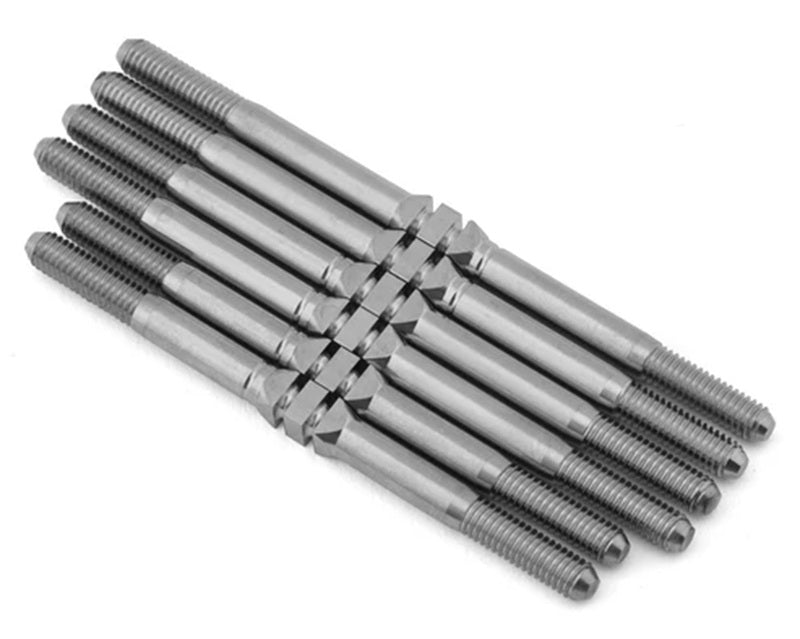 Team Associated SC6.4 HyperMax Ti Turnbuckles (Natural)