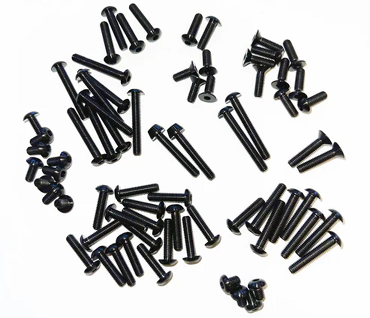 TLR 22X HyperLite Titanium Upper Screw Kit, Black