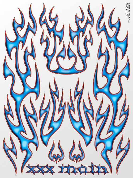 Wicked Flames Sticker Sheet